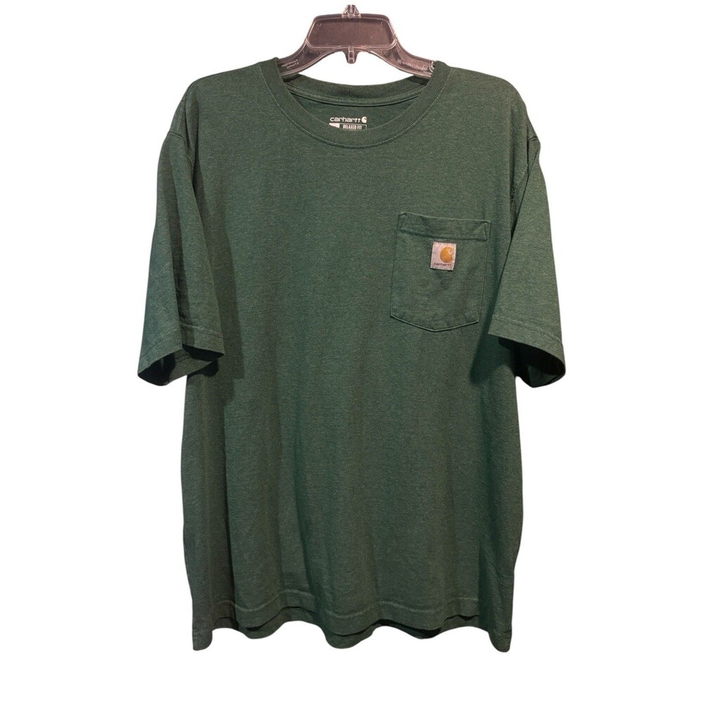 Carhartt Men’s Relaxed Fit Size XL Pocket T-Shirt Green
